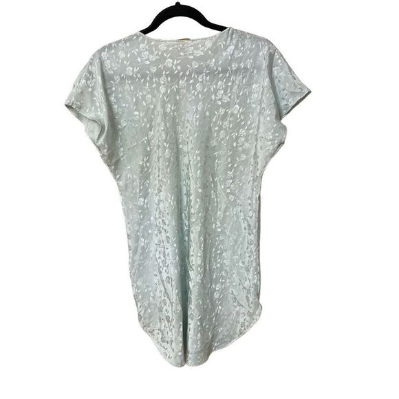 Vintage Ilise Stevens Pastel Green Brocade Nightie - Picture 2 of 4